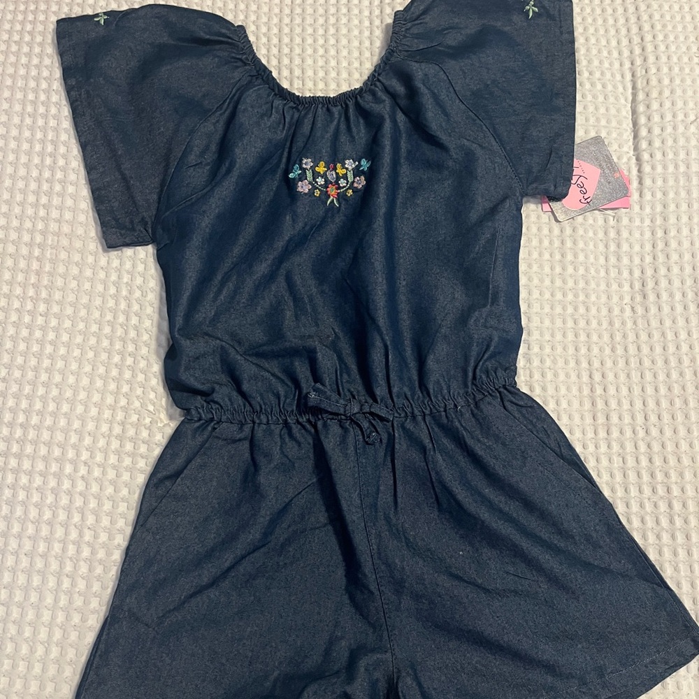 Girl’s Denim Romper, 8